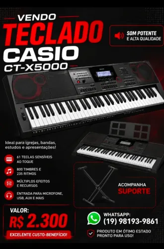 Teclado Cássio Ctx5000 proficional 