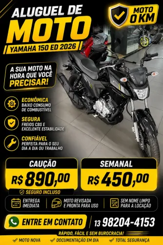 Factor 0km disponível para locação