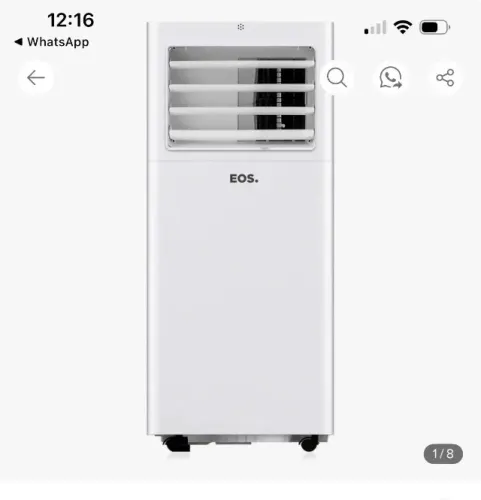 Ar condicionado portátil EOS 10 000 BTUs 220v