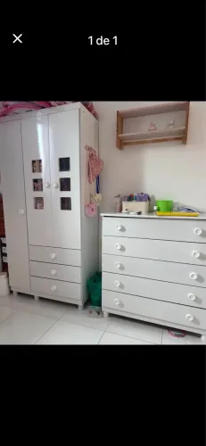 Conjunto guarda roupa e cômoda