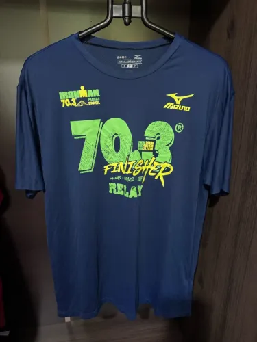 Camiseta Mizuno Ironman 70.3 Finisher Palmas 2017 Triathlon Ciclismo Natação Corrida