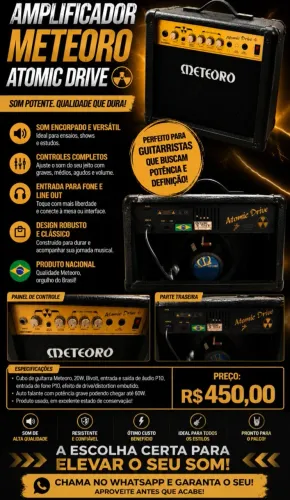 Amplificador Guitarra 20Watts Meteoro