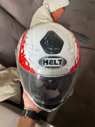 Capacete Helt Race 58/M - Integral com Viseira Transparente