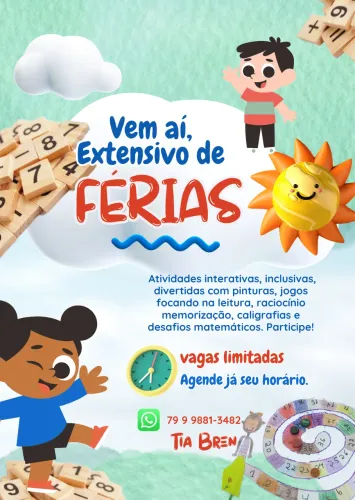 Reforço escolar Férias 