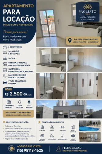 Apto 2 quartos - Jd Pagliato