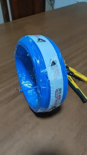 Fio Amarelo 1,5mm Cabo Flexível Rolo 100m Eletrico 750v FioccomFio Amarelo 1,5mm Cabo Flex