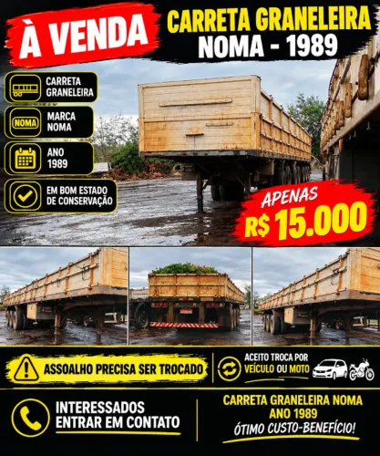 Carreta graneleira noma 1989