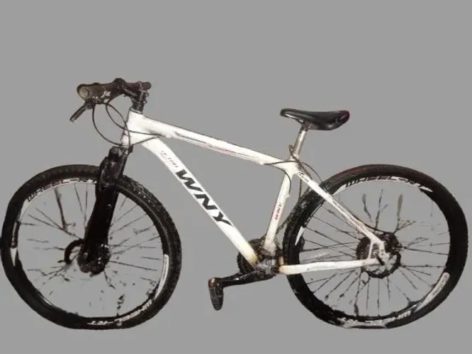 Bicicleta WNY Branca Aro 29 freio a Disco - Suspensão