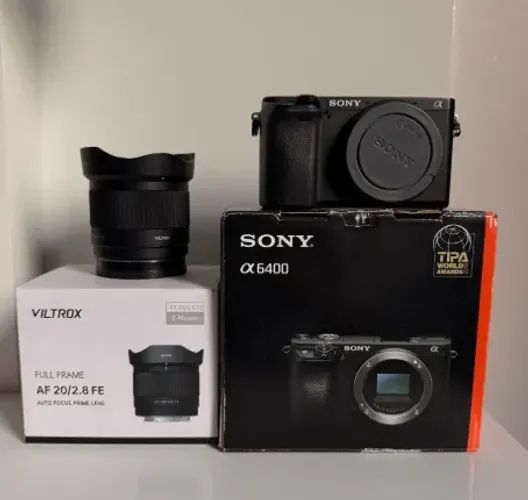 Sony Alpha A6400 + Lente Viltrox 20mm f/2.8 FE (E-mount)