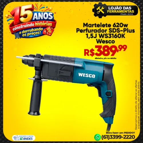 Martelete Rotativo Impacto 620w Ws3160k Wesco