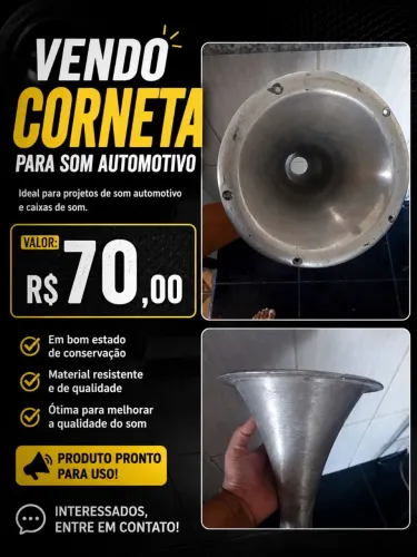 Corneta pra som automotivo 