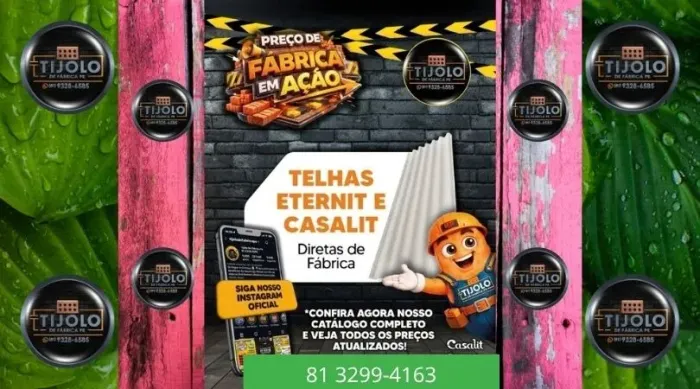 telha 5mm pronta entrega 