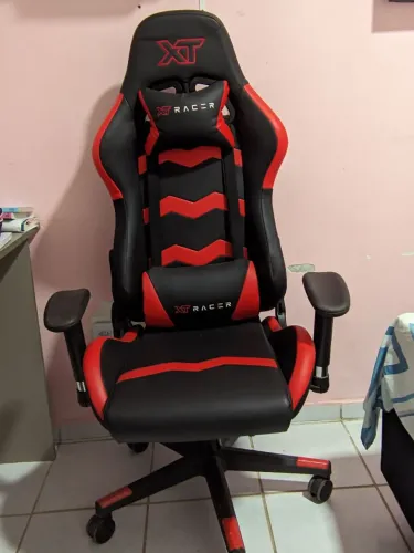 Cadeira Gamer XT Racer Reclinável Preta e Vermelha Speed Series XTS140