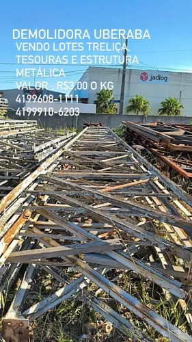 LOTE TRELIÇA ,TESOURA, ESTRUTURA METALICA