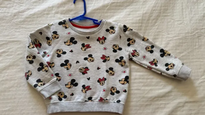 Moletom Mickey minnie flanelado tam 4
