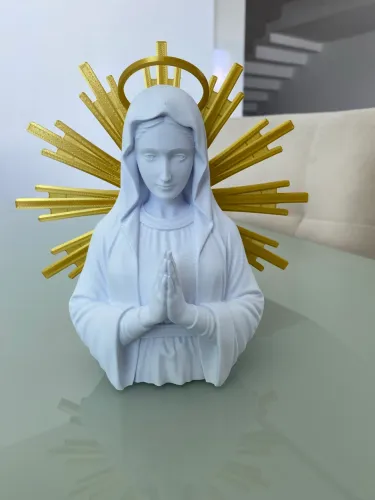 Nossa Senhora Resplendor Dourado Presente Decorativo e Religioso