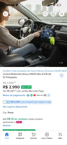 Som automotivo premium com multimídia 4G