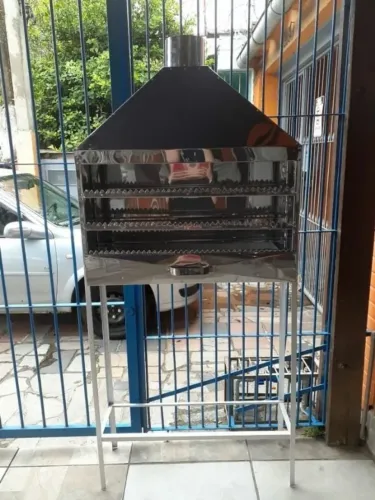 churrasqueira para espetinhos de inox alta