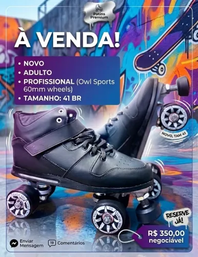Patins Quad NOVO