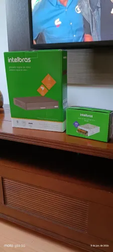 DVR INTELBRAS 8 CANAIS COM HD 1TB E FONTE DE ALIMENTAÇÃO 10A