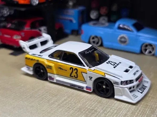 LB-ER34 Super Silhouette Nissan Skyline - Hot Wheels Premium