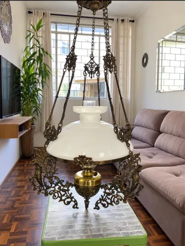 Lustre Antigo Vintage Grande - Peça Decorativa - R$ 800