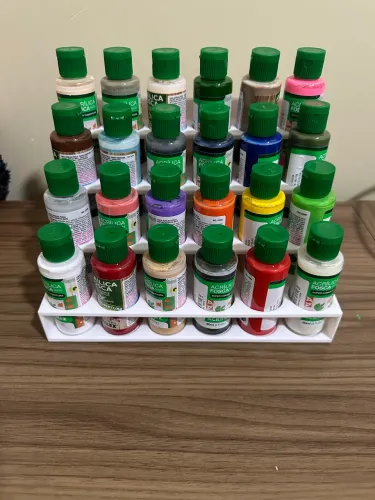 Kit 24 Tinta Acrilica Fosca Para Artesanato 60ml Acrilex / com suporte.