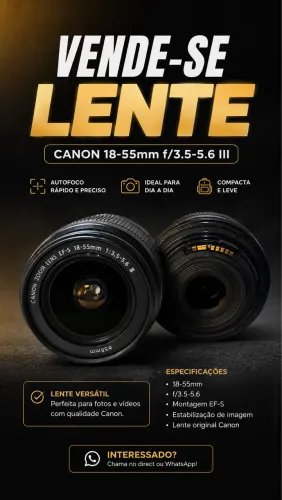 Lente 18-55 cânon