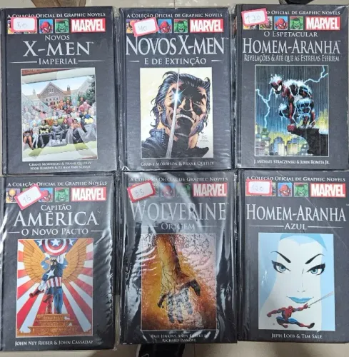 Coleção MARVEL SALVAT CAPA PRETA ( preço dos volumes na descriçaõ)