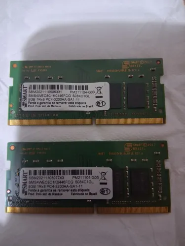 MEMÓRIA RAM DDR4 2x 8GB 3200ghz TOTALIZANDO 16GB