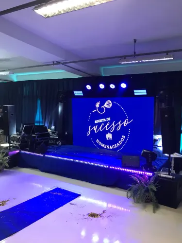 Palco som luz Dj painel de led piso Paris banda Gerador 