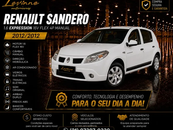 Renault Sandero Expression Flex 1.6 16V 5P 2012