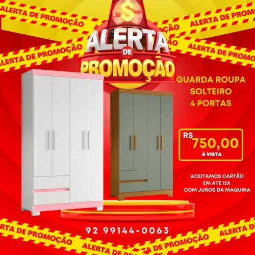 Guarda roupa solteiro em promoção