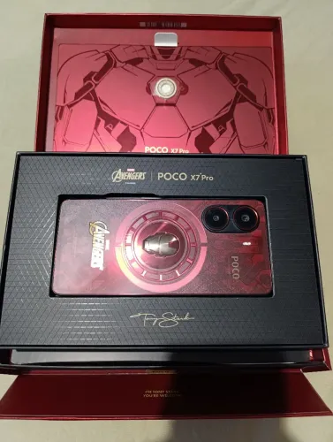Vendo poco x7 pró edição especial homem de ferro