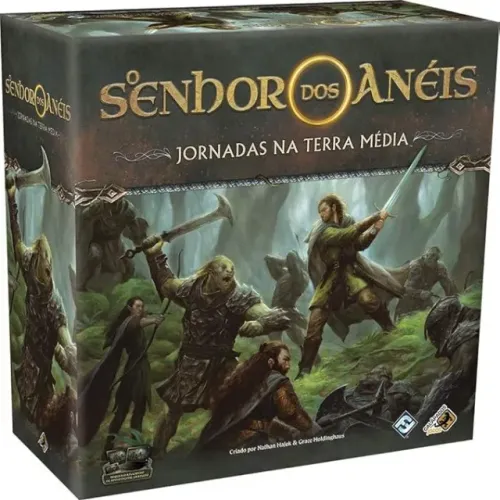Jogo de tabuleiro Senhor dos anéis, Jornada na Terra Média, versão nacional + acessórios