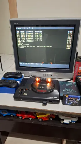 Mega Drive sem TMSS Everdrive X7 Ultra Controles 8Bitdo