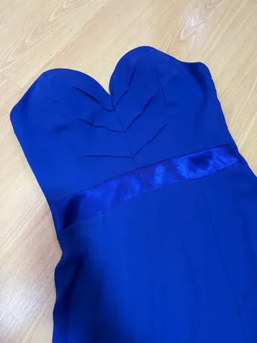 Vestido Longo Azul Royal - Tomara que Caia