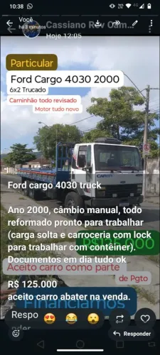 Truck FORD CARGO 4030