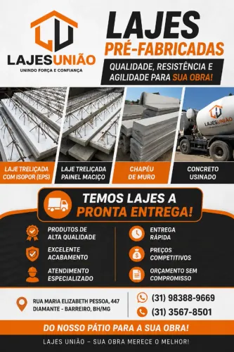 LAJES PRÉ-FABRICADAS