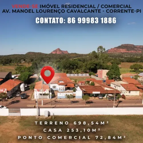 Casa com Ponto Comercial na Avenida Principal - Bairro Nova Corrente
