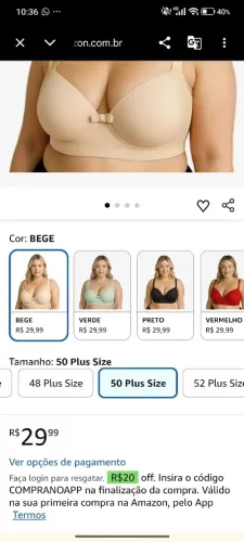 sutiã plus size alta sustentação