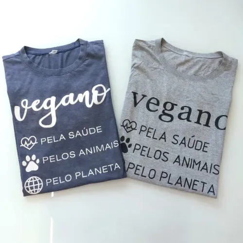 Camisetas Tamanho G Vegano - Kit com 2