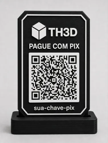 Placa Pix personalizada