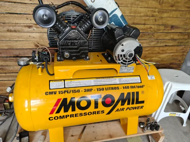 Compressor 150 litros 3HP motomil 