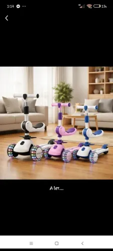 Patinete infantil 2 em 1