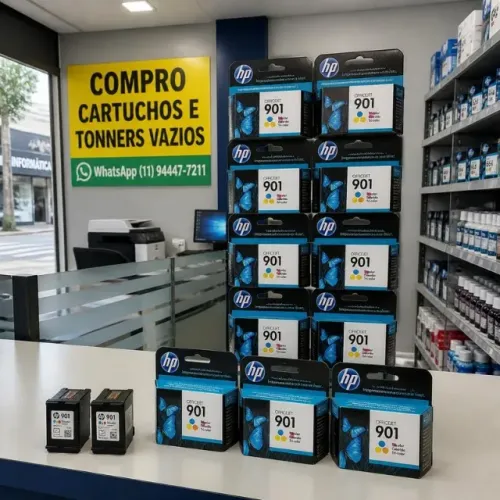 Cartucho de tinta para impressora HP, modelo 901