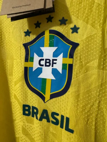 Camiseta Brasil Jogador Amarela Esportiva Masculina Premium