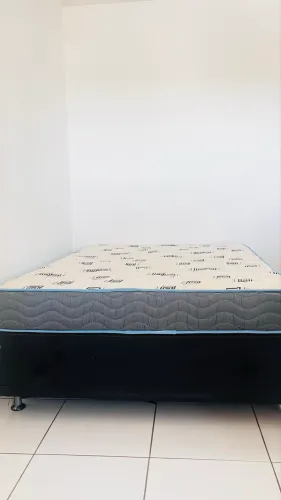 CAMA BOX CASAL ORTOBOM COMPLETA - COLCHÃO + BASE
