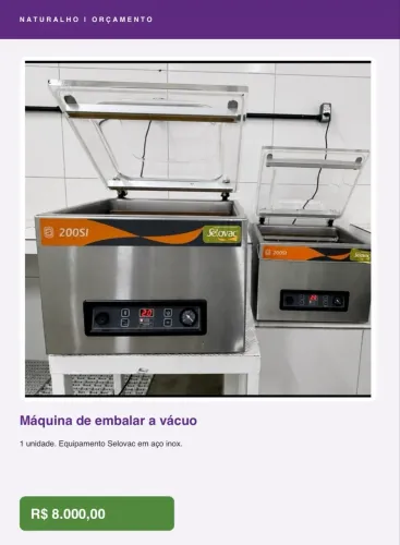 Máquina de embalar a vácuo