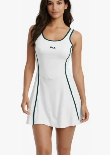Vestido Fila Tênis Feminino Branco Tam. M - Novo